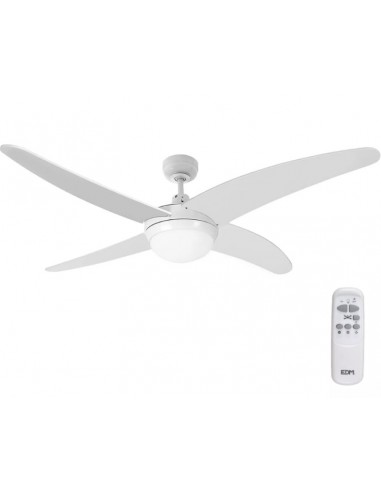 Ventilateur de plafond Blanc 132 cm EDM 33806